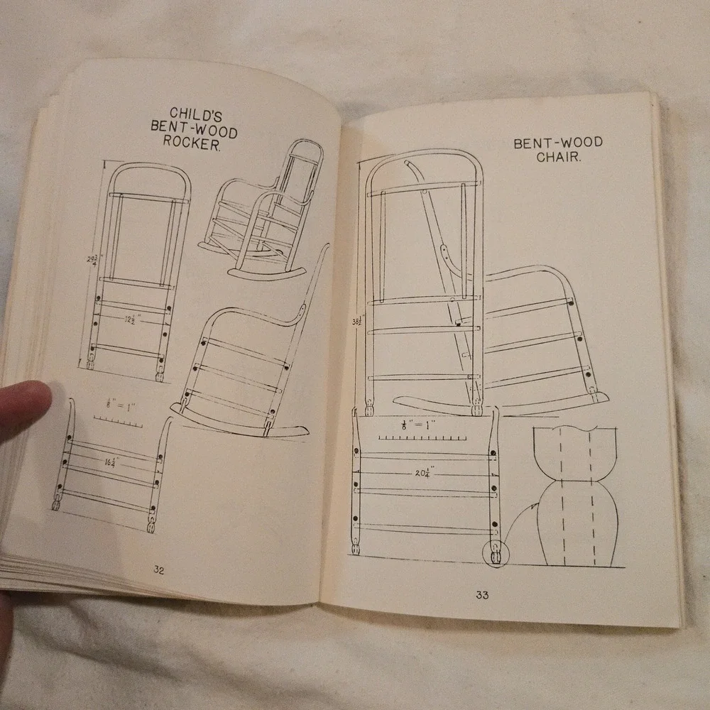 VTG Ejner Handberg Shop Drawings Of Shaker Furniture Woodenware Yellow Book 1973